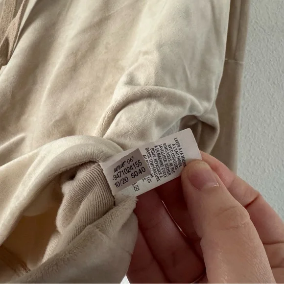 Aerie OFFLINE Velour Oversized Hoodie Lounge Cozy Soft Girl Medium - Picture 10 of 14